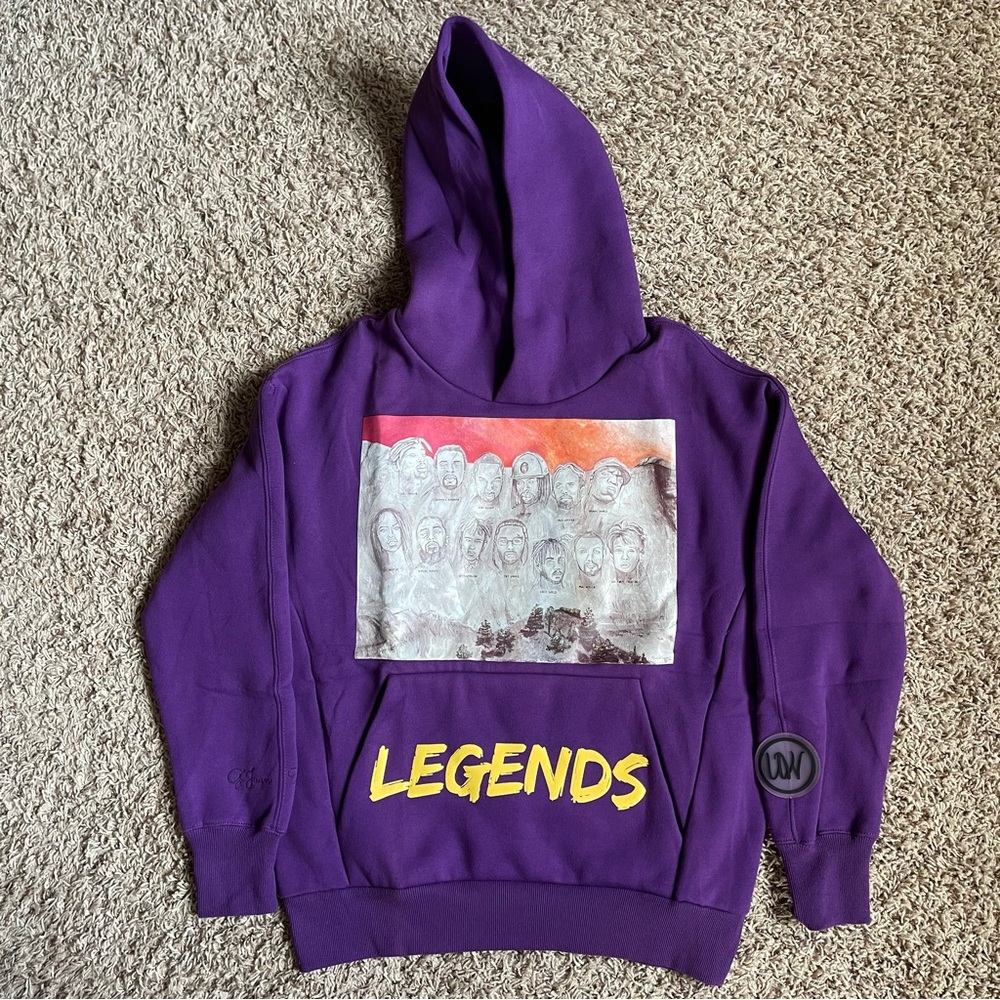 NWOT Unbalanced World Purple Legends Hoodie G’ Juan Xavier